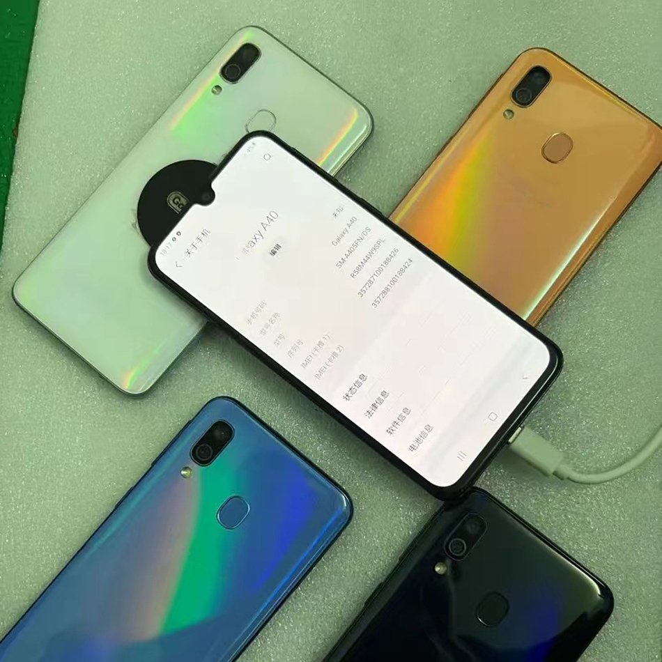 Original used smartphone For Samsung unlocked Galaxy A40 A40s 64GB telefonos Dual SIM A11 A12 A13 A32 second hand mobile phone